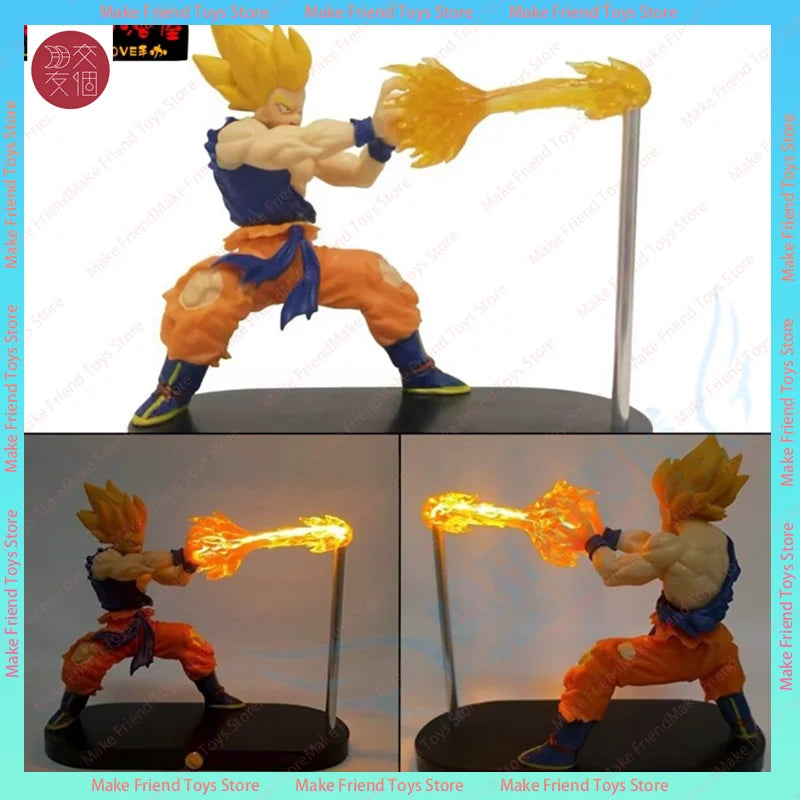 Dragon Ball Z Goku Magnetic Led Lamp Kamehameha Wave Light Anime Night Light Mood Light Desk Decor For Japanese Anime Fans Gifts