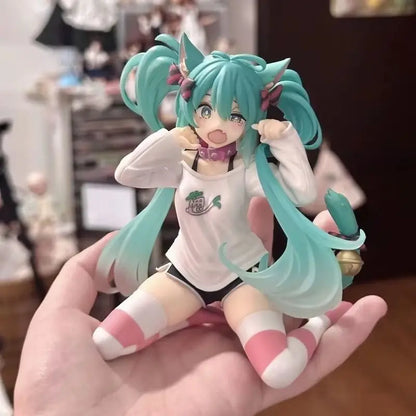 Hatsune Miku Anime Figur Katzenohren Pyjama
