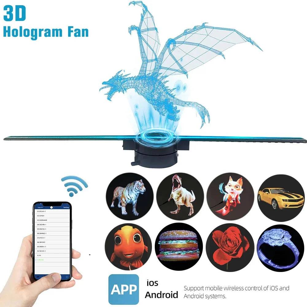 Floating 3D HD Hologram Display