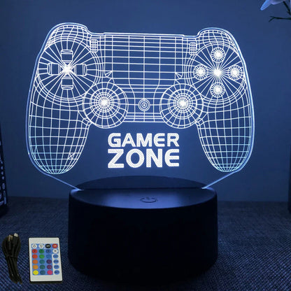 3D Gaming Setup Illusionslampe