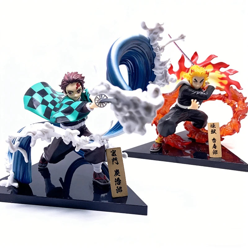 Demon Slayer – Mugen Train Diorama | Rengoku & Tanjiro Kampfszene Statue