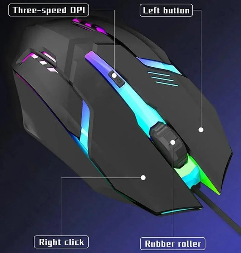 M01 Präzisions-Gaming-Maus mit LED-Backlight
