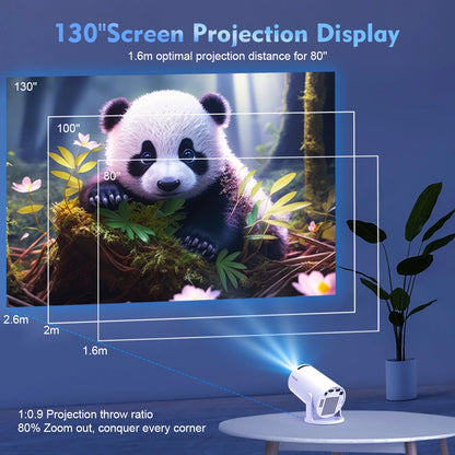 Magcubic Projector HY300 Pro 8K Android 14 Dual Wifi6 290ANSI Allwinner H726 BT5.4 1080P 1280*720P Home Cinema Outdoor Projector