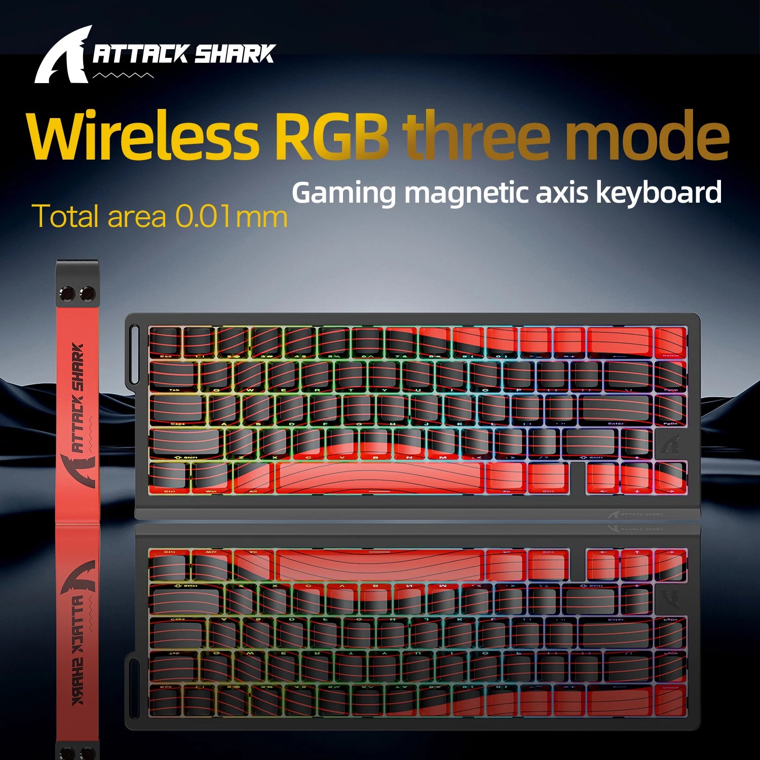 ATTACK SHARK X68HE Magnetisches Gaming Keyboard | 8000Hz, SOCD, Rapid Trigger