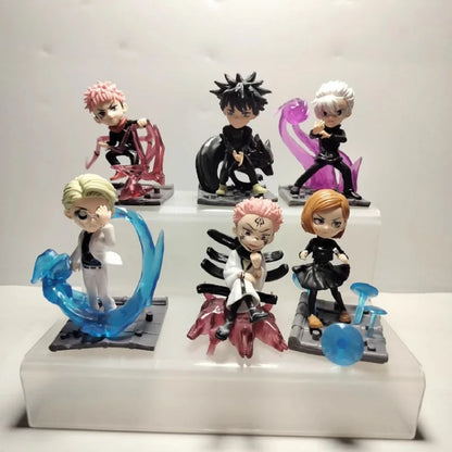 Cinematische Jujutsu Kaisen Kampf-Statuen