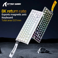 ATTACK SHARK X68HE Magnetisches Gaming Keyboard | 8000Hz, SOCD, Rapid Trigger