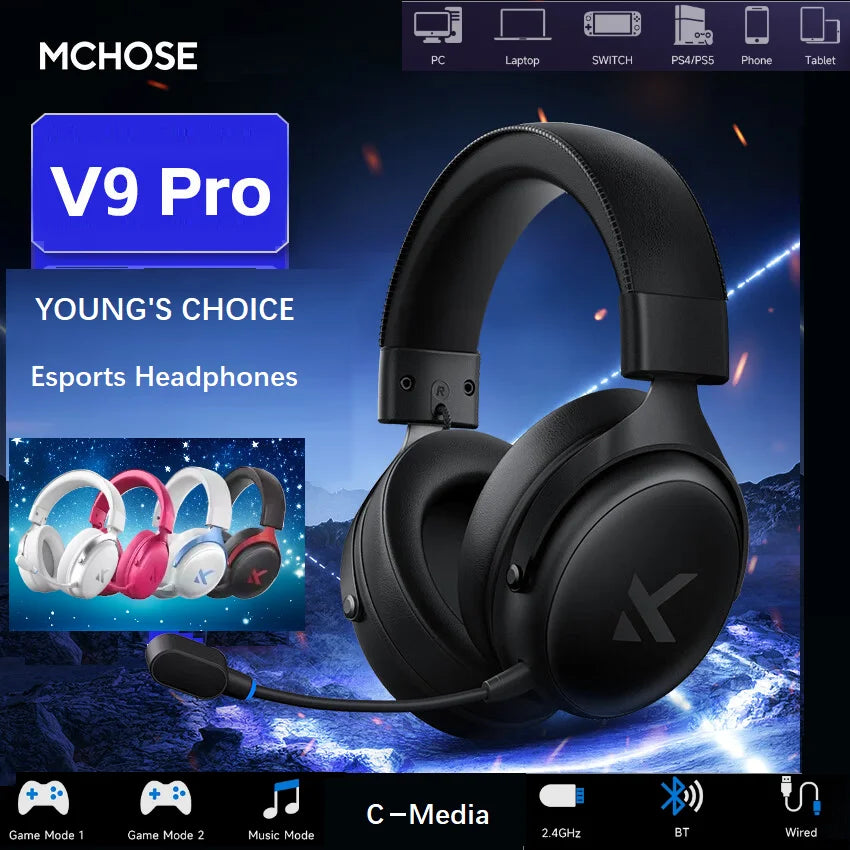 V9 PRO Wireless 7.1 Gaming Headset