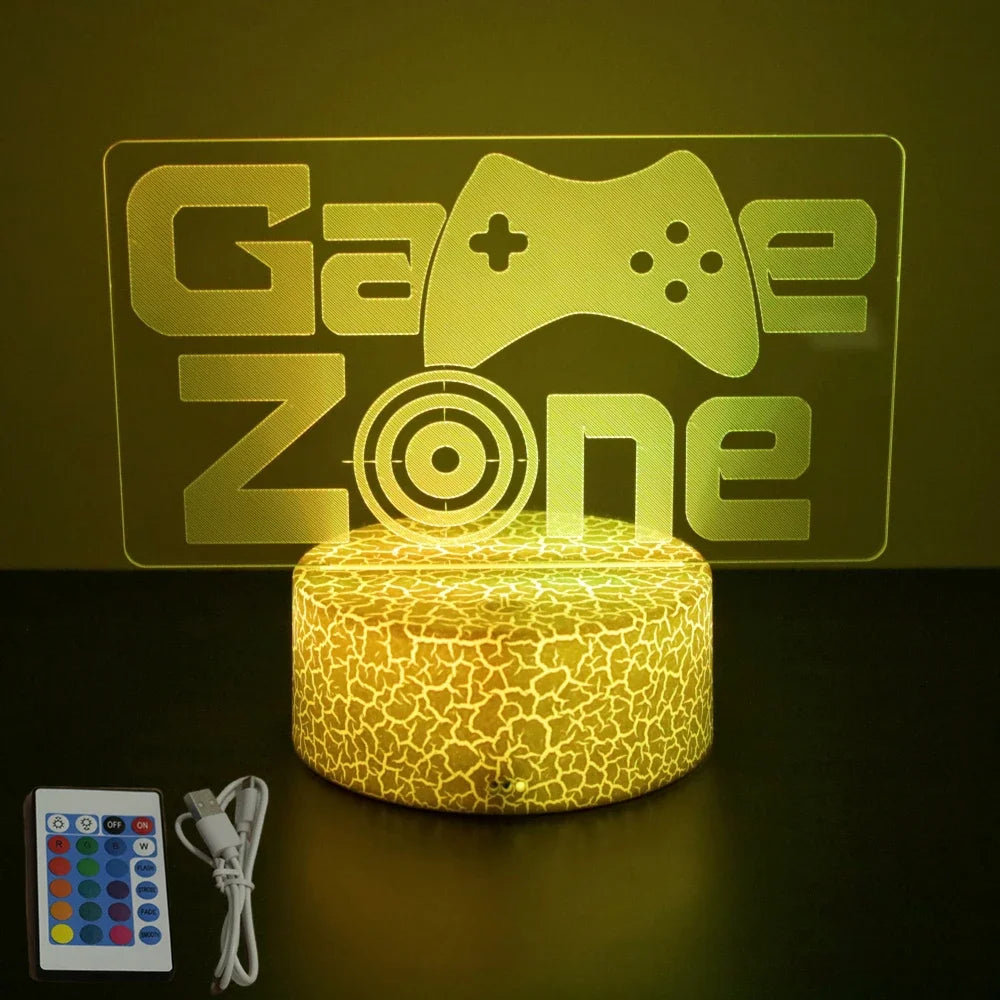 3D Gaming Setup Illusionslampe