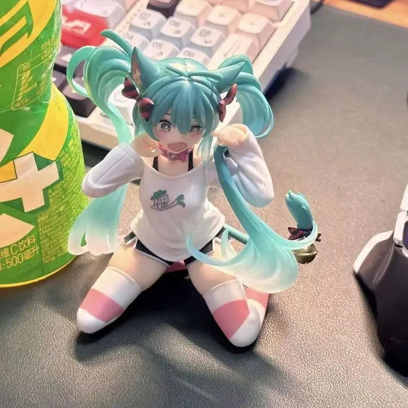 Hatsune Miku Anime Figur Katzenohren Pyjama