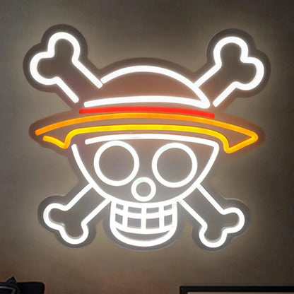 One Piece Acrylic Neon Led Light Animes Luffy Artwork For Home Festival Decor Party Bar Hotel Salon Business Shop Etc. Toys Home