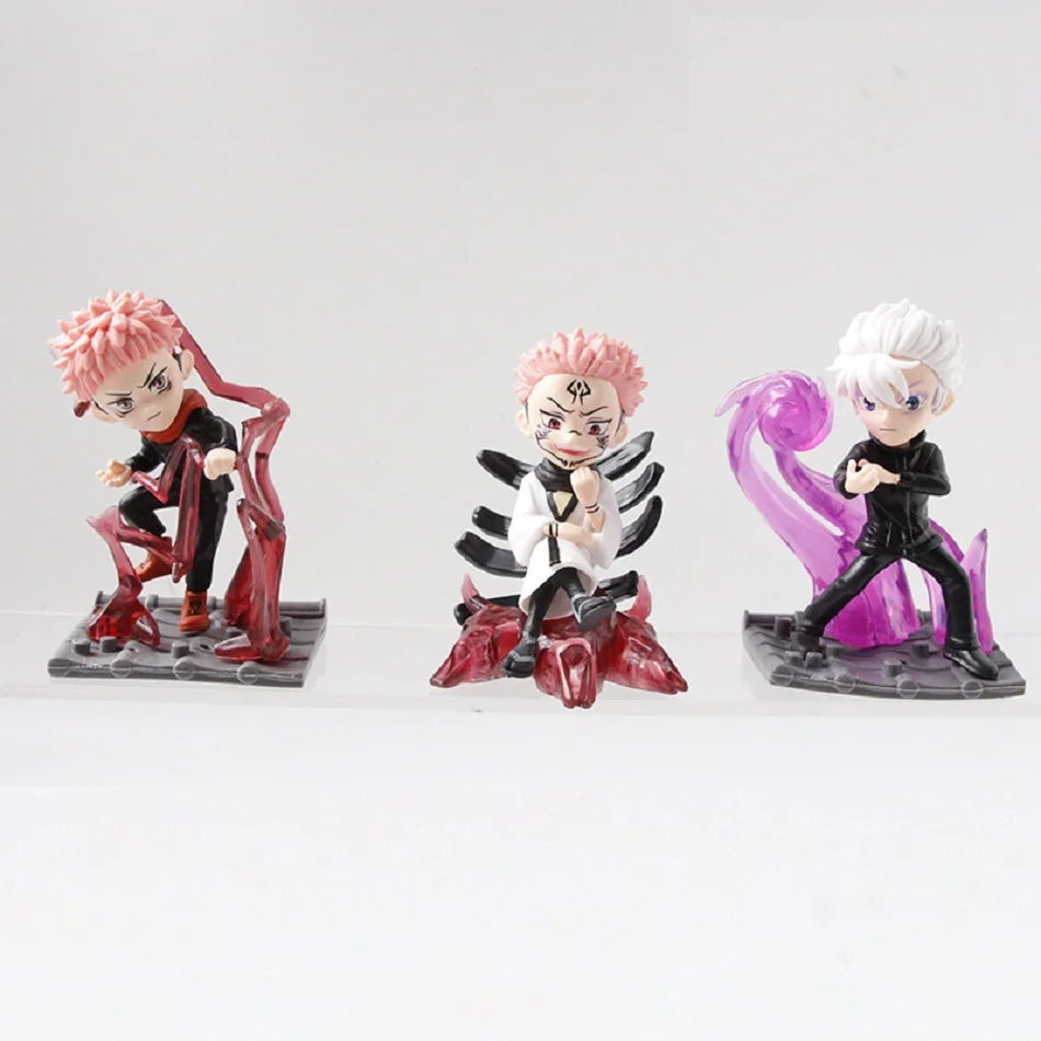 Cinematische Jujutsu Kaisen Kampf-Statuen