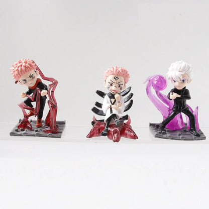 Cinematische Jujutsu Kaisen Kampf-Statuen
