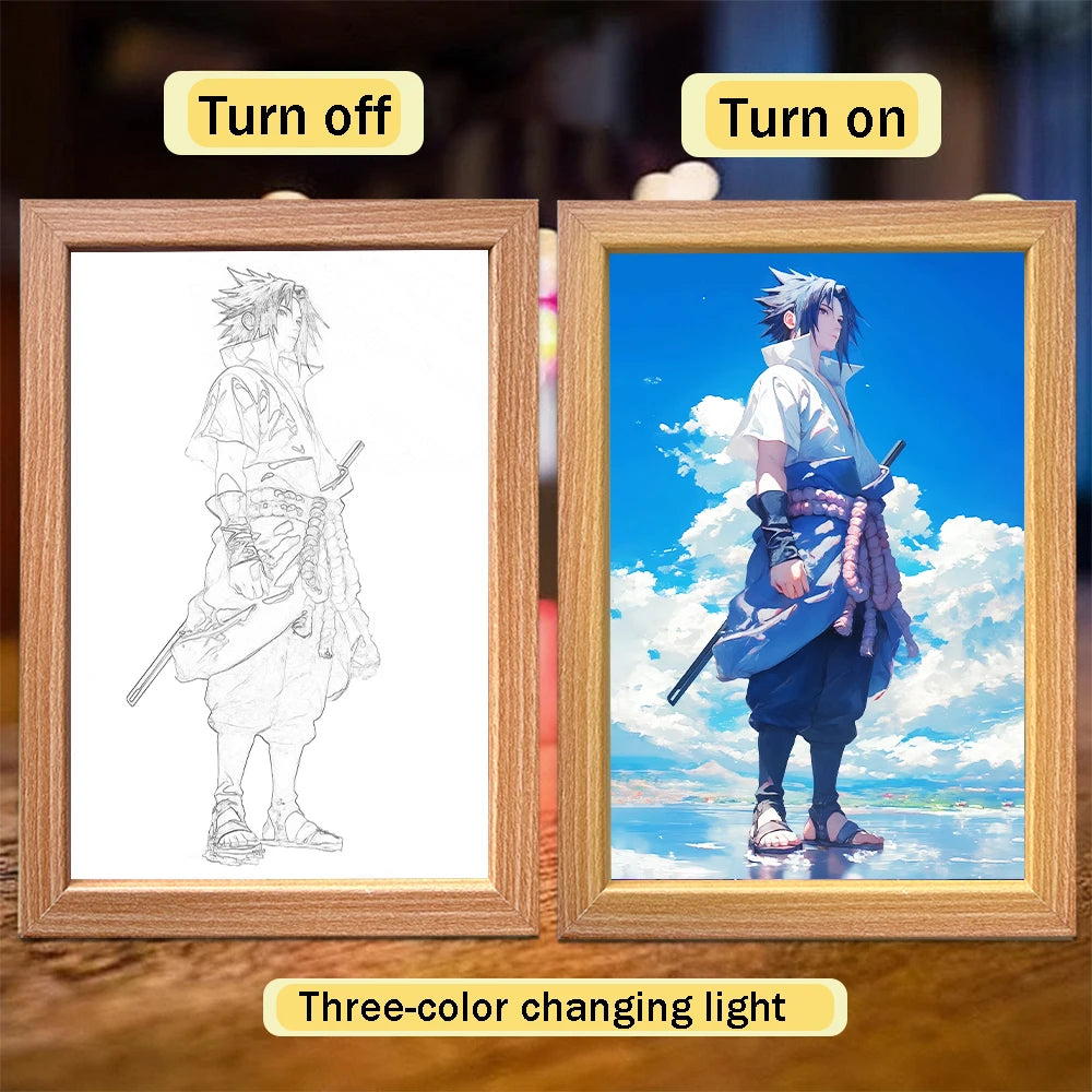 Premium Anime 3D Lichtkunst Rahmen