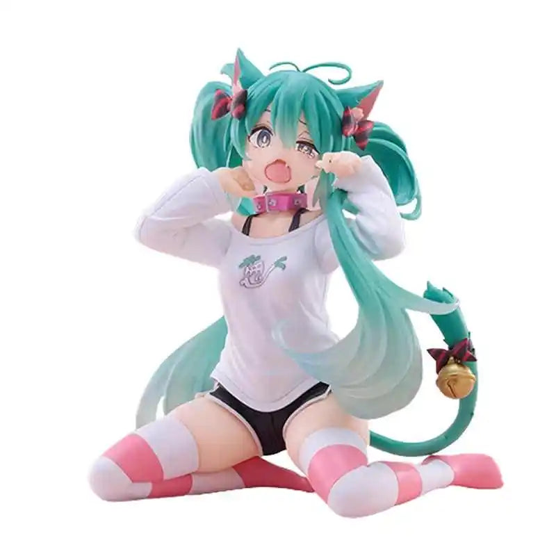 Hatsune Miku Anime Figur Katzenohren Pyjama