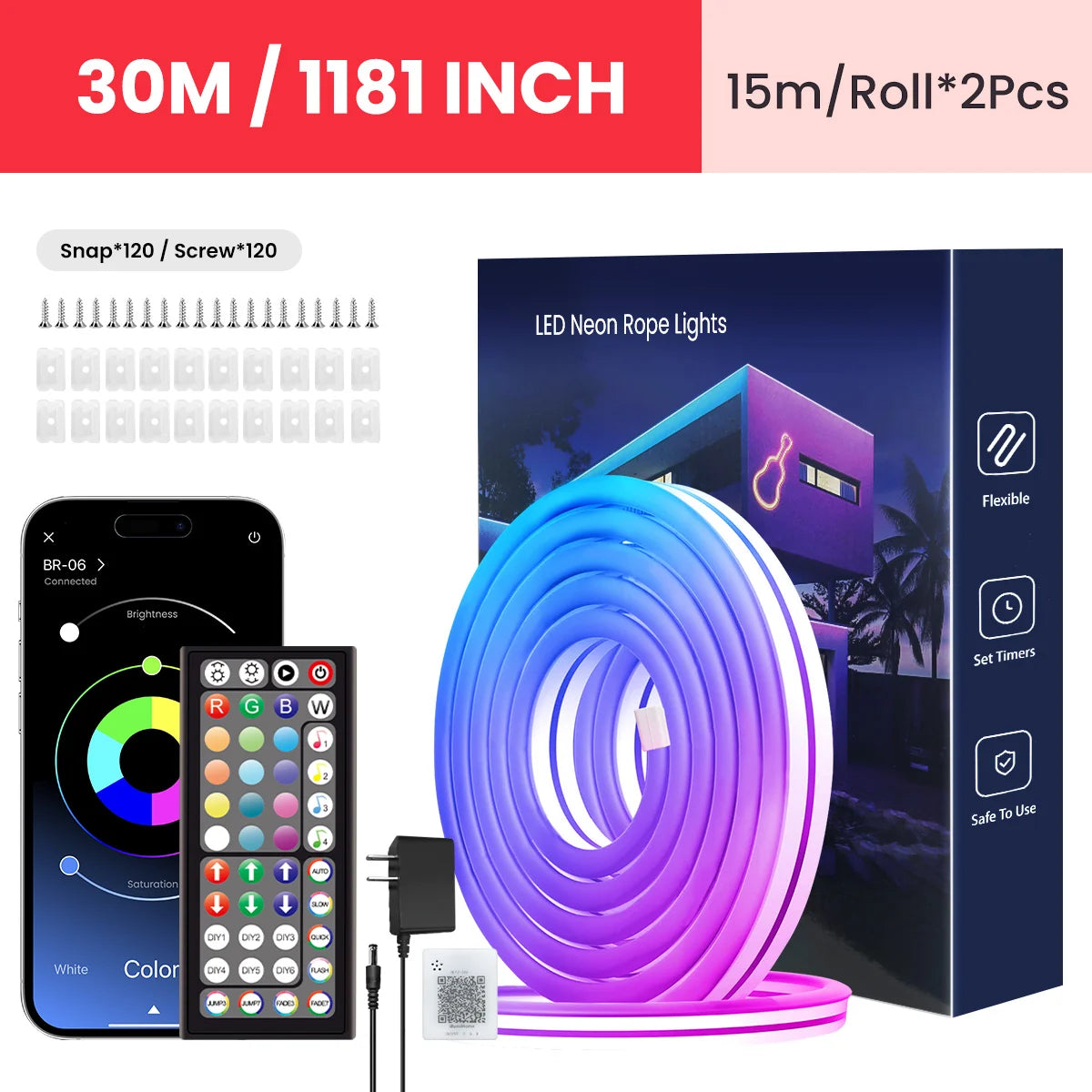 Flexibles Smart Neon Lichtsystem