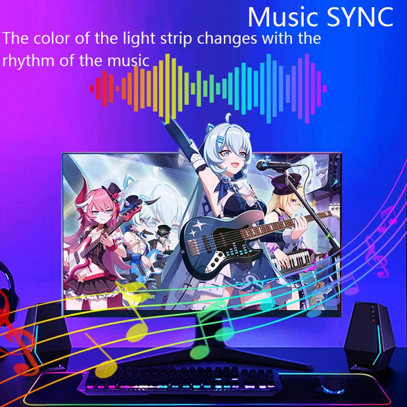 RGBIC Smart Gaming Monitor Hintergrundbeleuchtung – Bildschirm Sync, Ambiente LED, DIY Farben