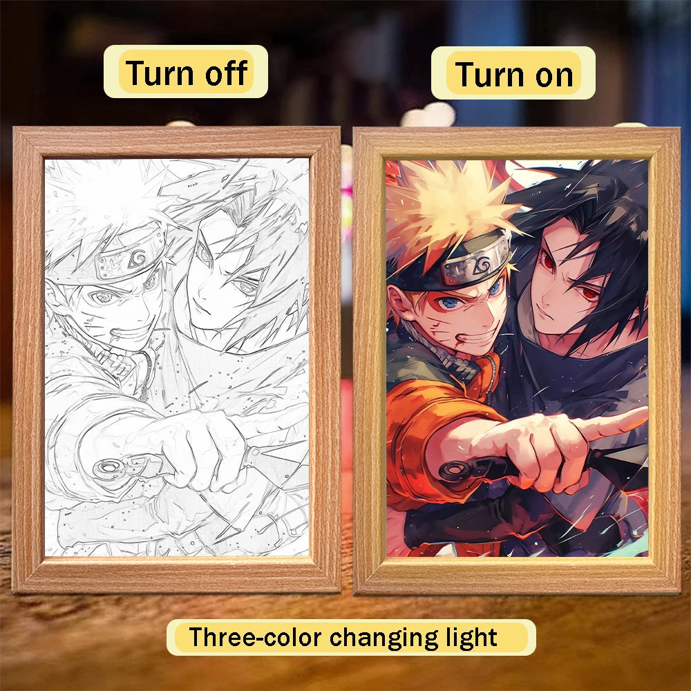 Premium Anime 3D Lichtkunst Rahmen