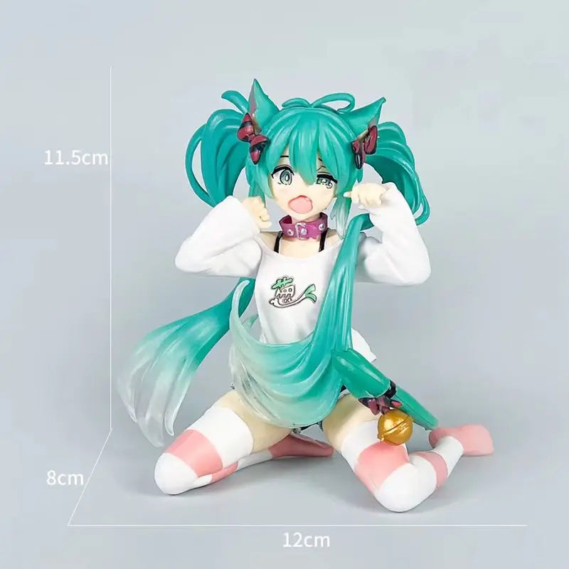 Hatsune Miku Anime Figur Katzenohren Pyjama