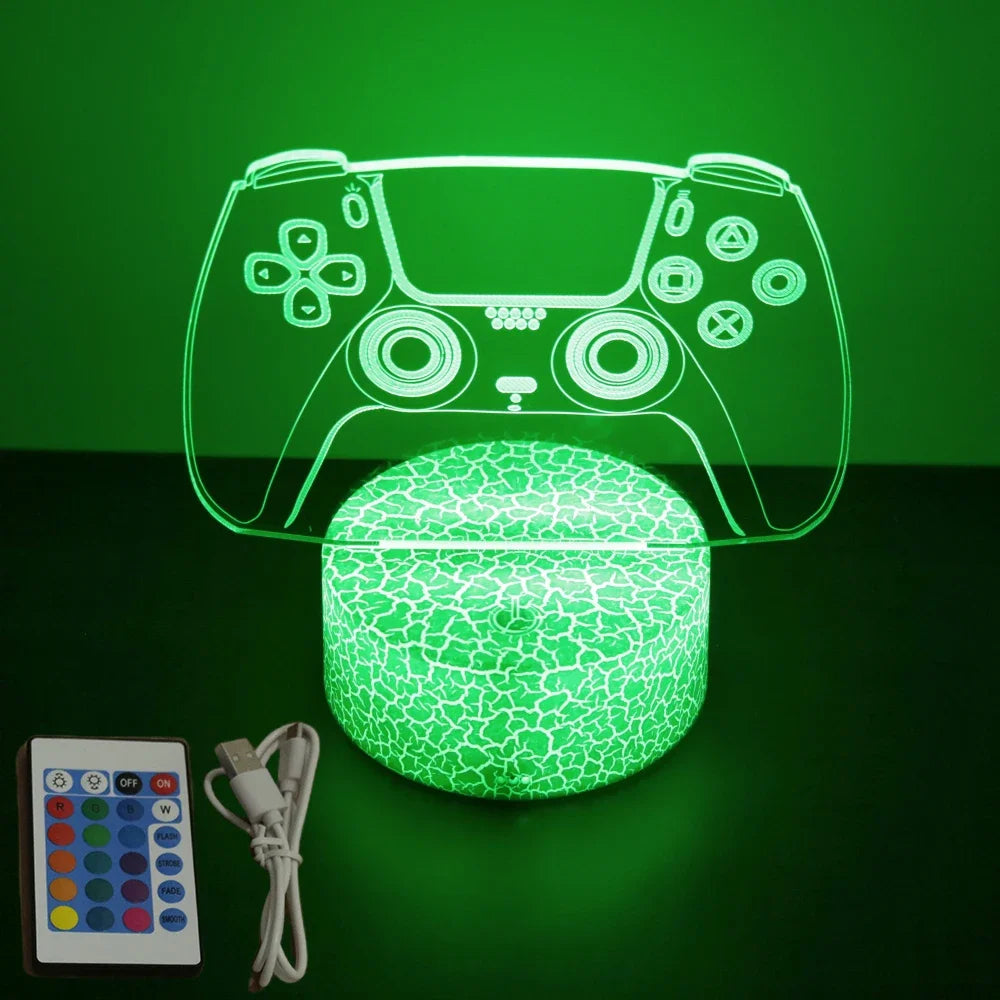 3D Gaming Setup Illusionslampe