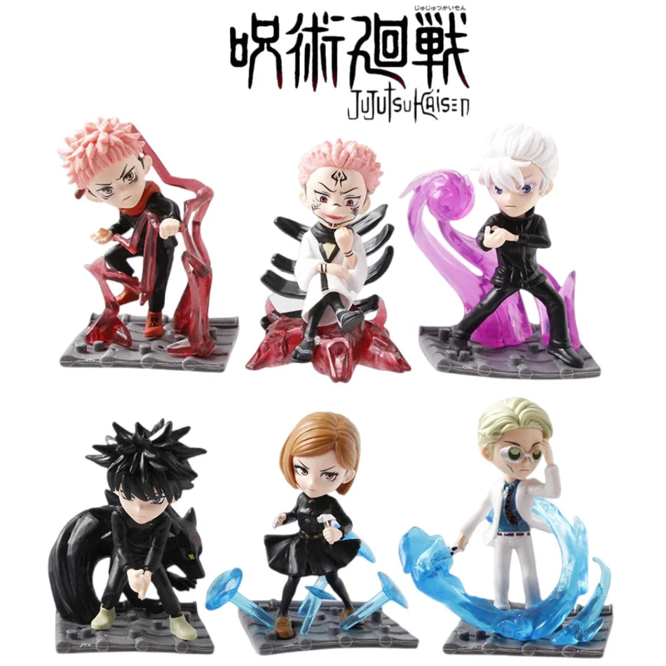 Cinematische Jujutsu Kaisen Kampf-Statuen