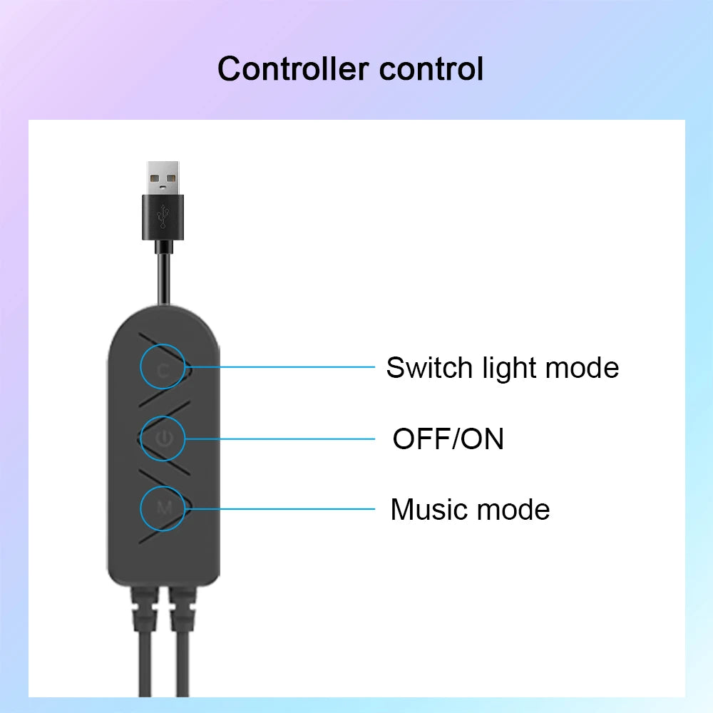 RGBIC Music Light Bar | Rhythmus-Lichtleiste, App-Steuerung, USB Gaming Atmosphäre