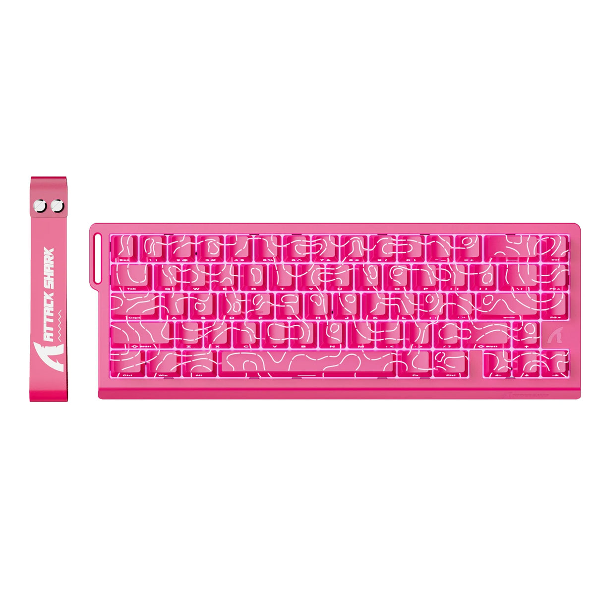 ATTACK SHARK X68 HE Rapid Trigger 8KHz Magnetic Keyboard, 0.01mm RT Accuracy, 60% Layout, RGB, Support RT/Snap Tap/DKS/MT/TGL