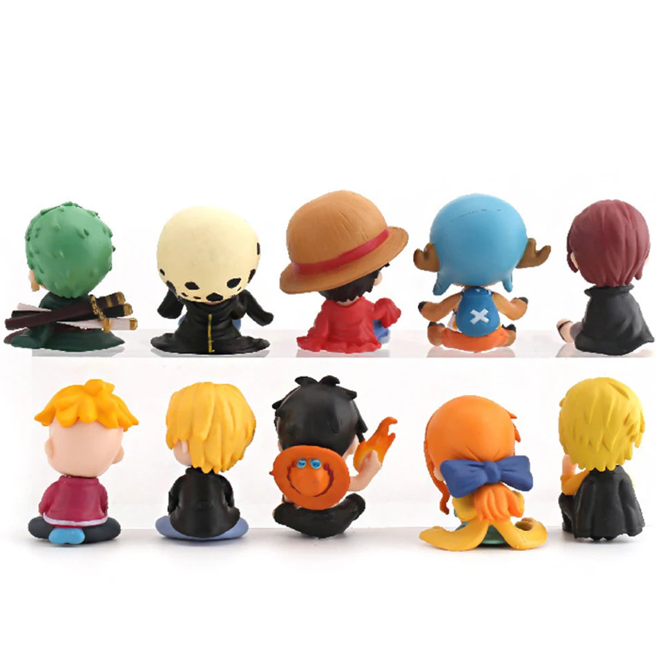 10-Piece Grand Line One Piece Figure Collection