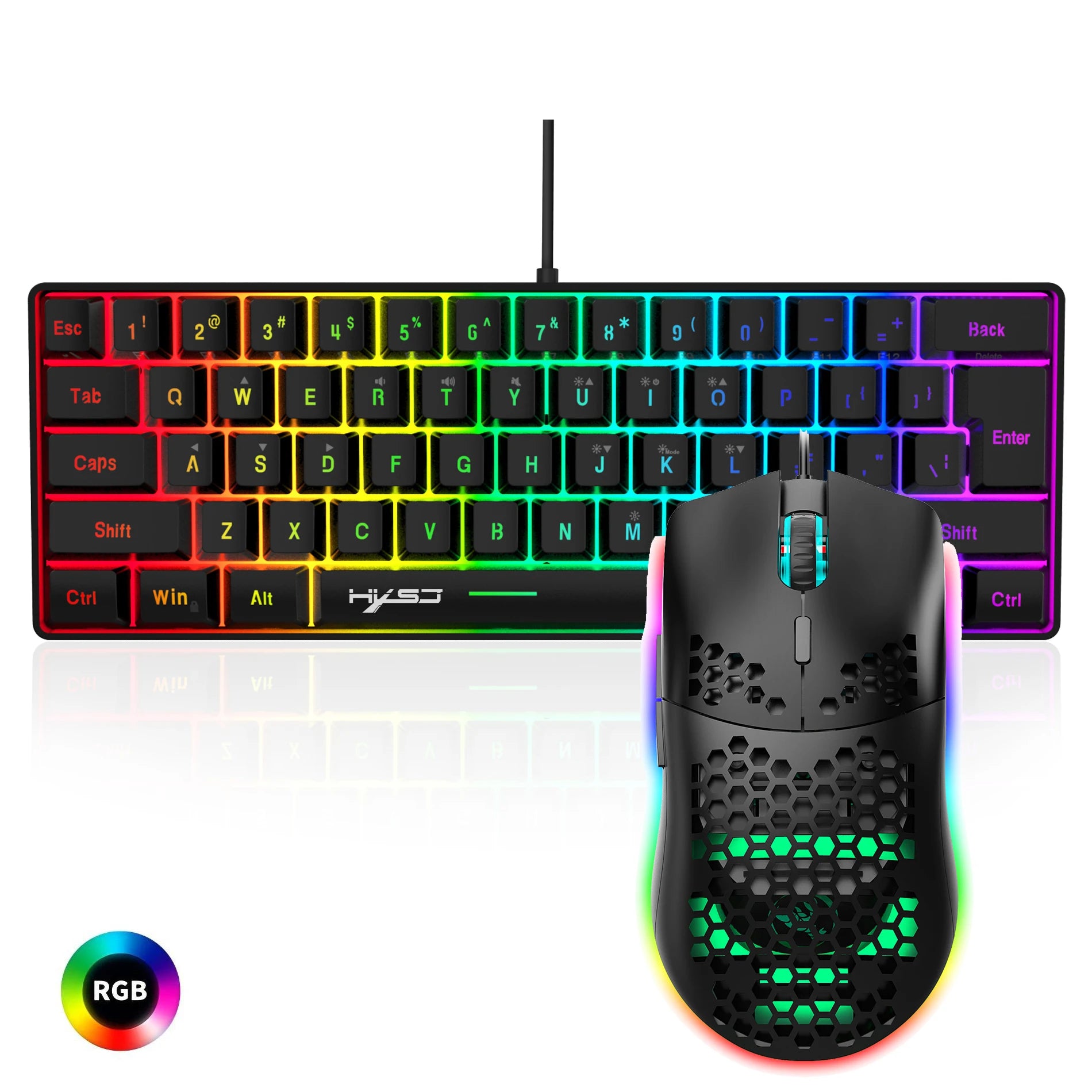 Ultra-Kompaktes RGB Gaming Set