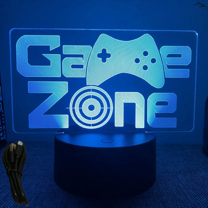3D Gaming Setup Illusionslampe