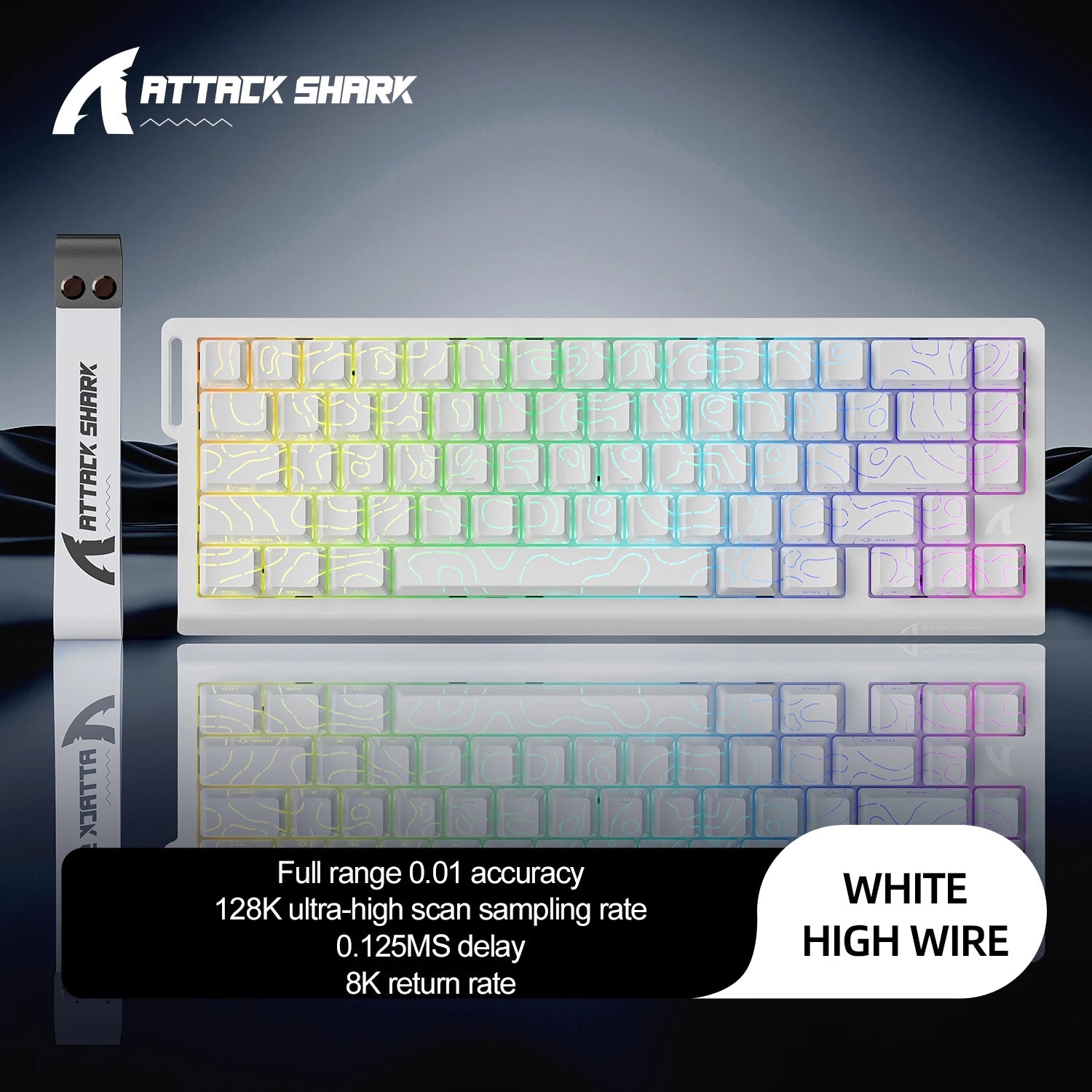 ATTACK SHARK X68HE Magnetisches Gaming Keyboard | 8000Hz, SOCD, Rapid Trigger