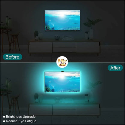 Immersives TV-Lichtsystem mit Farbsensor