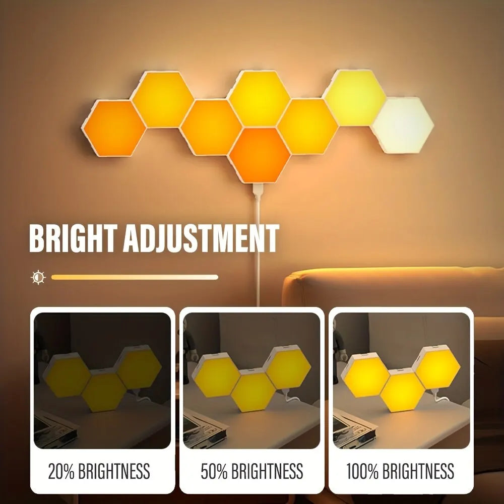 Modulare Hexagon Smart Wandpaneele