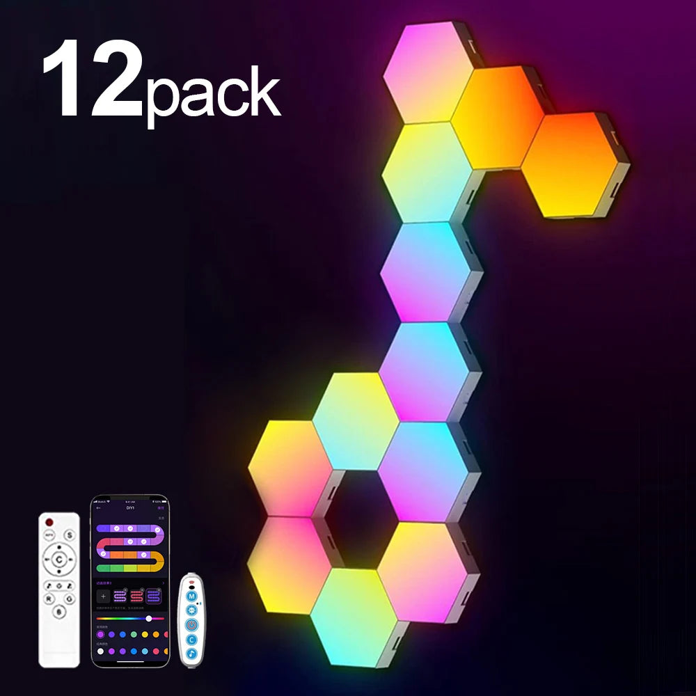 Interaktives Smart Hexagon Lichtsystem