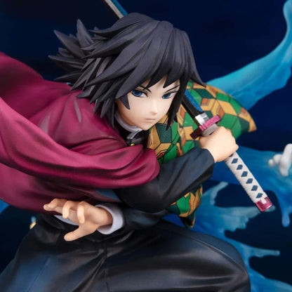 New Hot 17cm Demon Slayer Zero Tomioka Giyuu Anime Action Figure Pvc Collection Model Toy Desktop Ornament Model Toys
