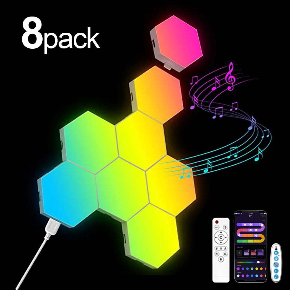 Interaktives Smart Hexagon Lichtsystem