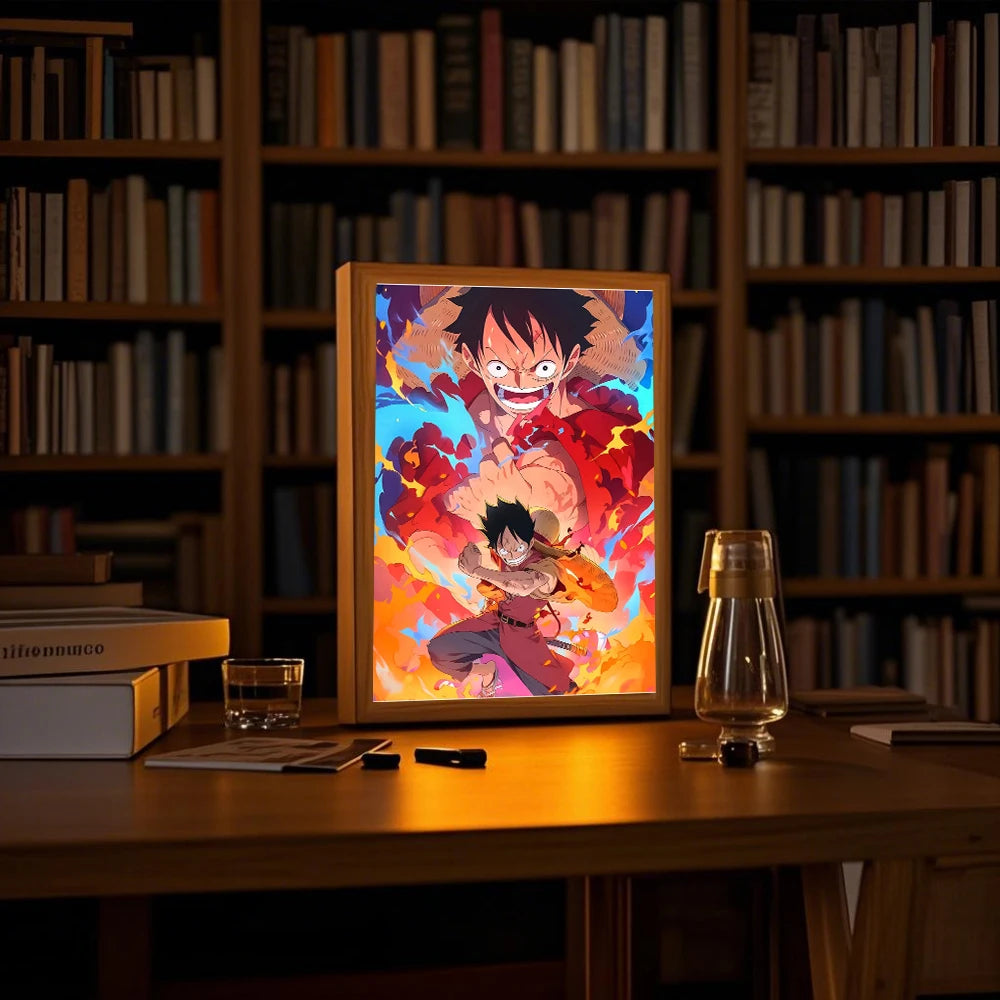 One Piece Premium LED-Lichtkunst Rahmen