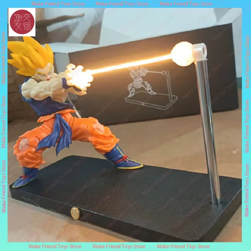 Dragon Ball Z Goku Magnetic Led Lamp Kamehameha Wave Light Anime Night Light Mood Light Desk Decor For Japanese Anime Fans Gifts