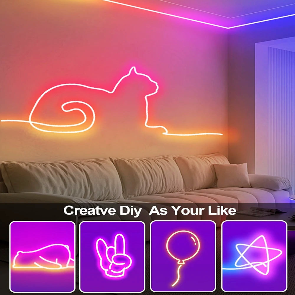Smartes RGBIC Neon Lichtsystem