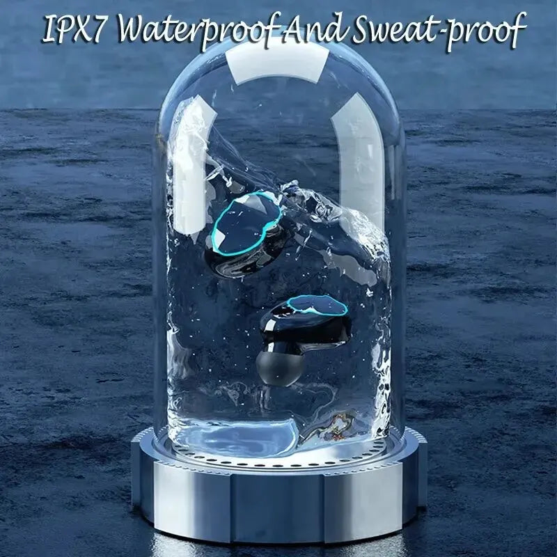 Kabellose Sport-Kopfhörer mit integrierter Powerbank