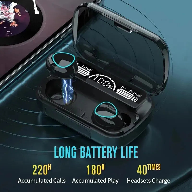 Kabellose Sport-Kopfhörer mit integrierter Powerbank