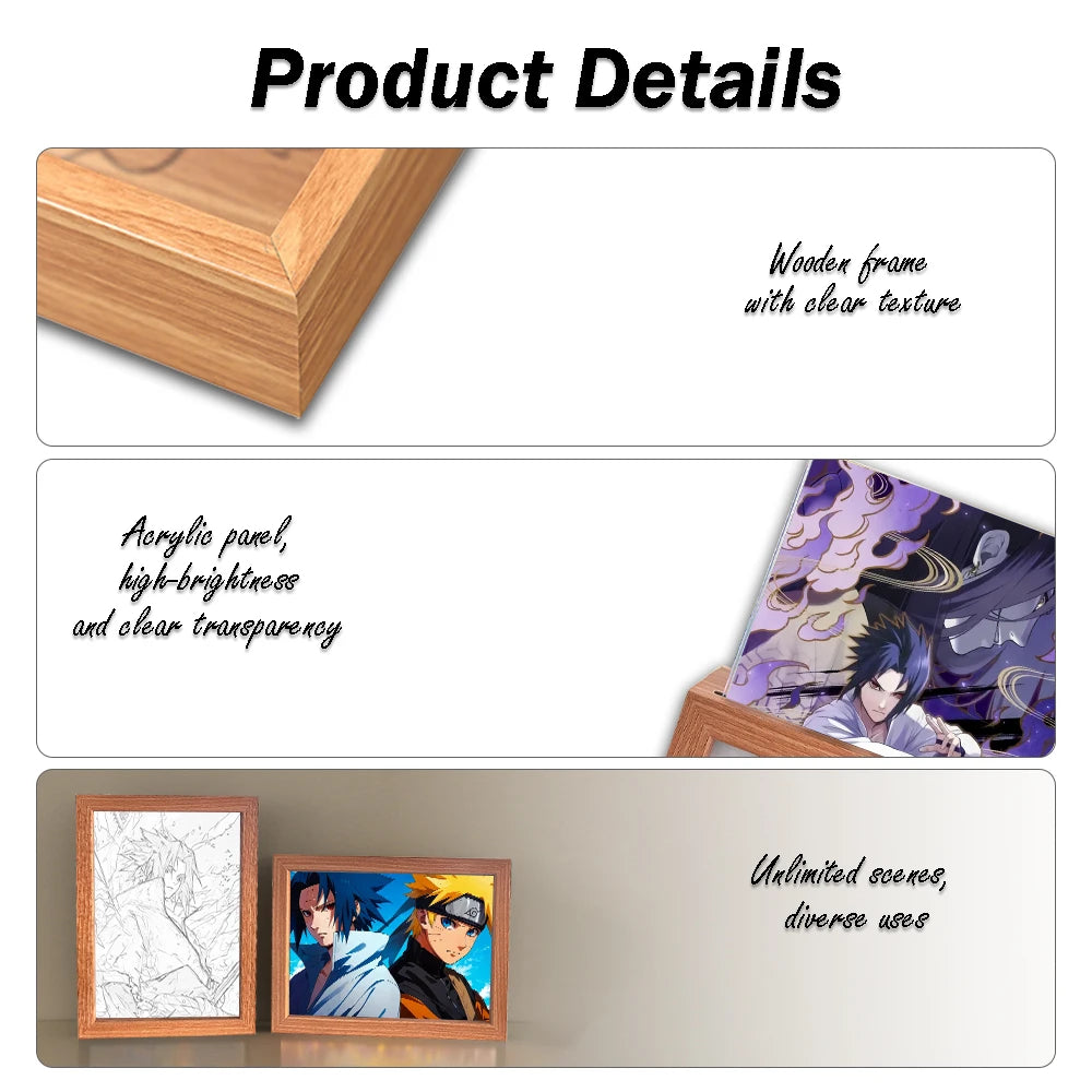 Premium Anime 3D Light Art Frame