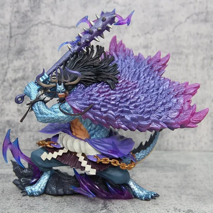 30cm One Piece Kaido Four Emperor Beasts Pirates Anime Figure Model Statue Boys Collection Desktop Decoration Ornament Toys Gif