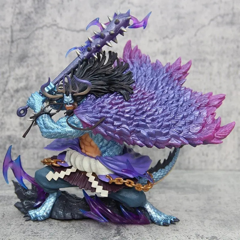 30cm One Piece Kaido Four Emperor Beasts Pirates Anime Figure Model Statue Boys Collection Desktop Decoration Ornament Toys Gif