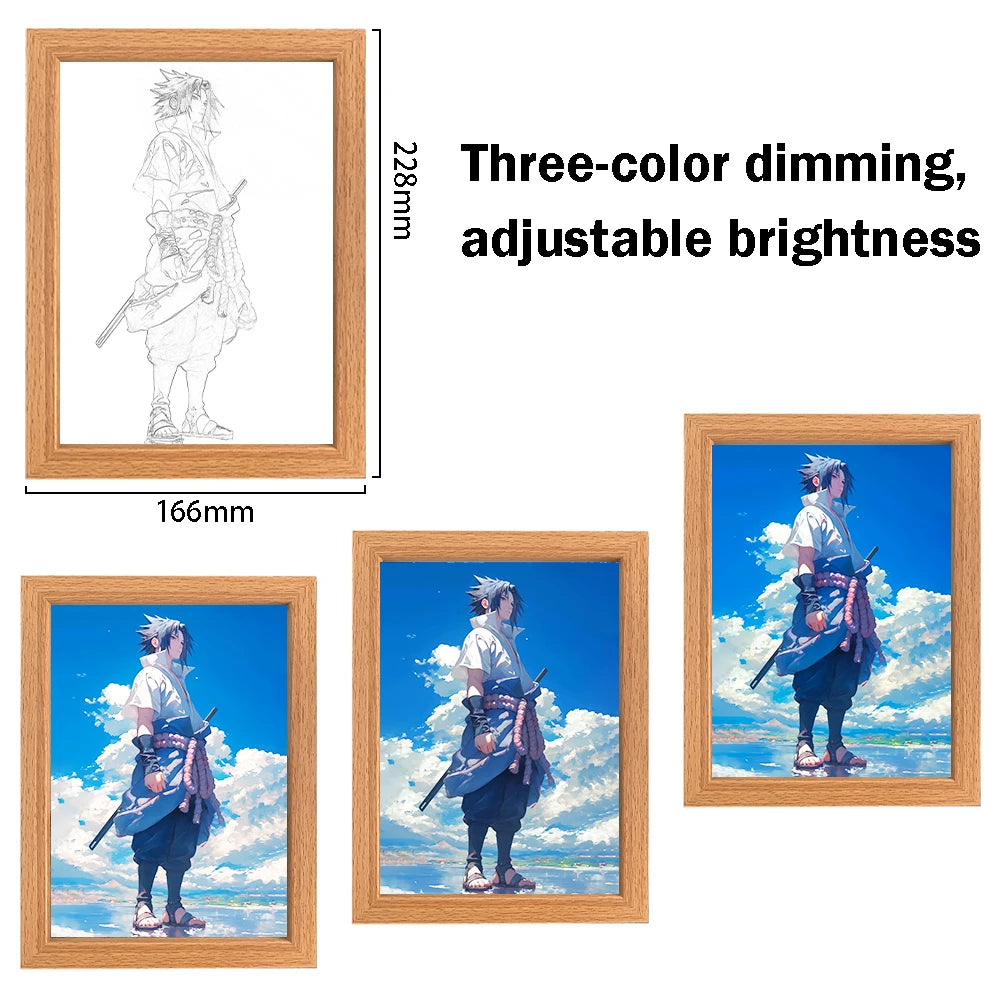 Premium Anime 3D Lichtkunst Rahmen