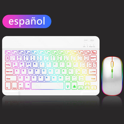Beleuchtetes Bluetooth Tastatur-Maus-Set