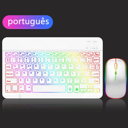 Beleuchtetes Bluetooth Tastatur-Maus-Set
