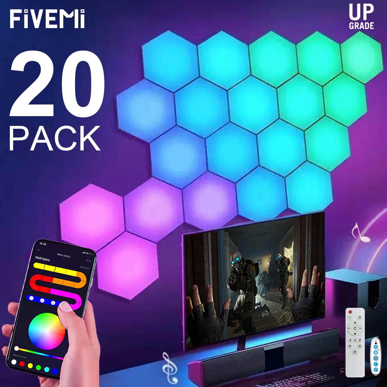 Modular 3D Hexagon Lighting System