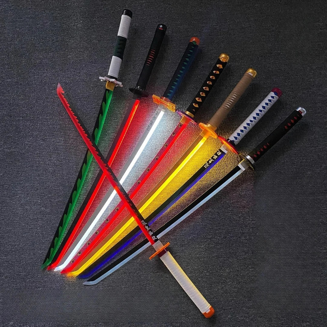 Leuchtendes Dämonentöter Katana Flammen-Edition
