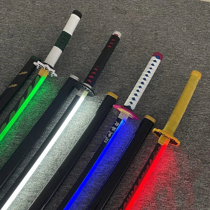 Leuchtendes Dämonentöter Katana Flammen-Edition