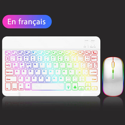 Beleuchtetes Bluetooth Tastatur-Maus-Set
